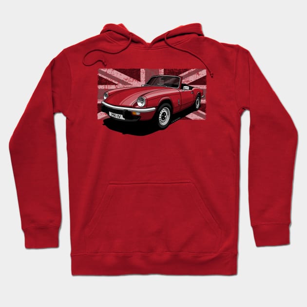 The amazing british dreaming roadster! Hoodie by jaagdesign